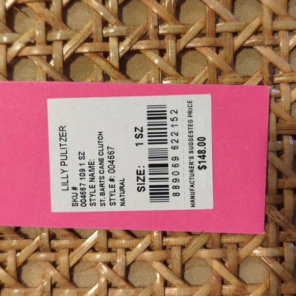 NWT Lilly Pulitzer St. Bart's Cane Clutch - Picture 8 of 8